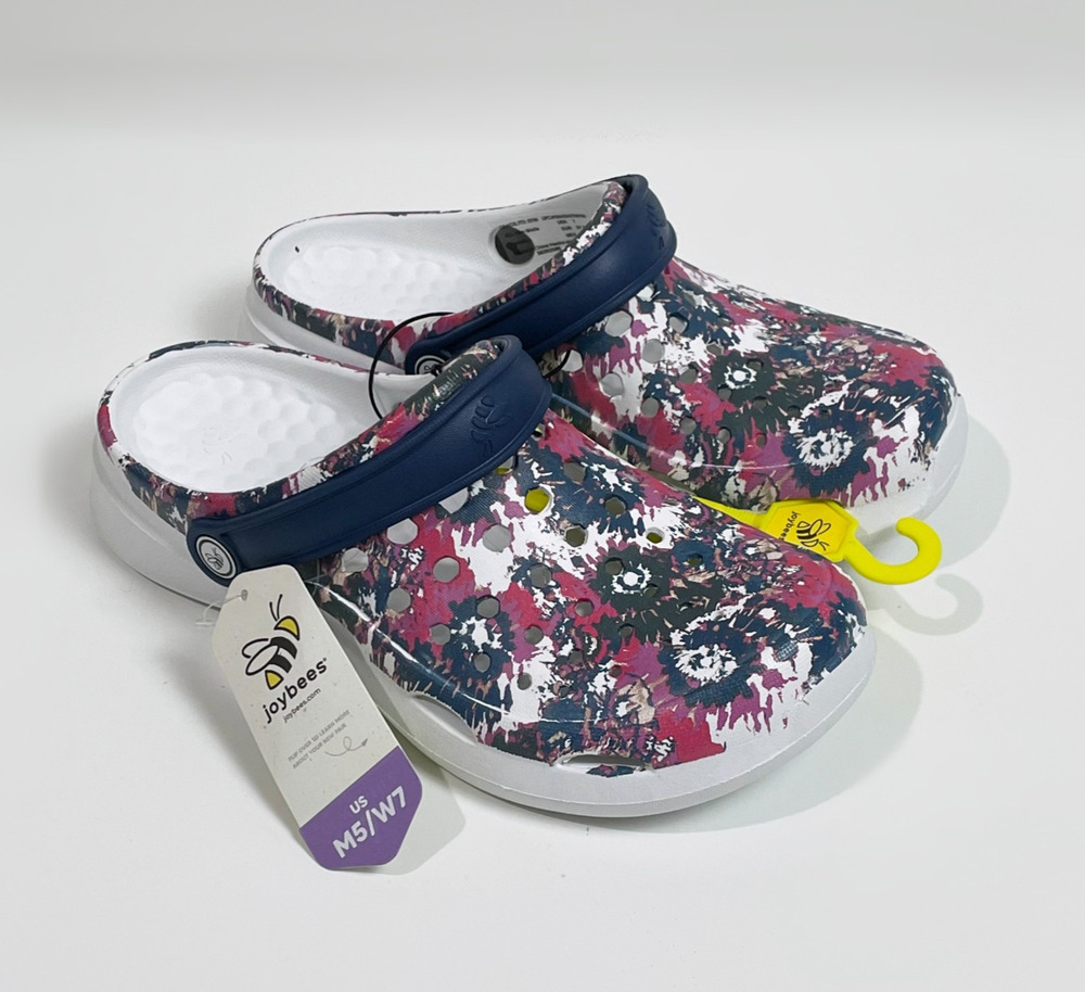 Joybees Active Clog Sandals Men's 5 Women's 7 - Tie Dye